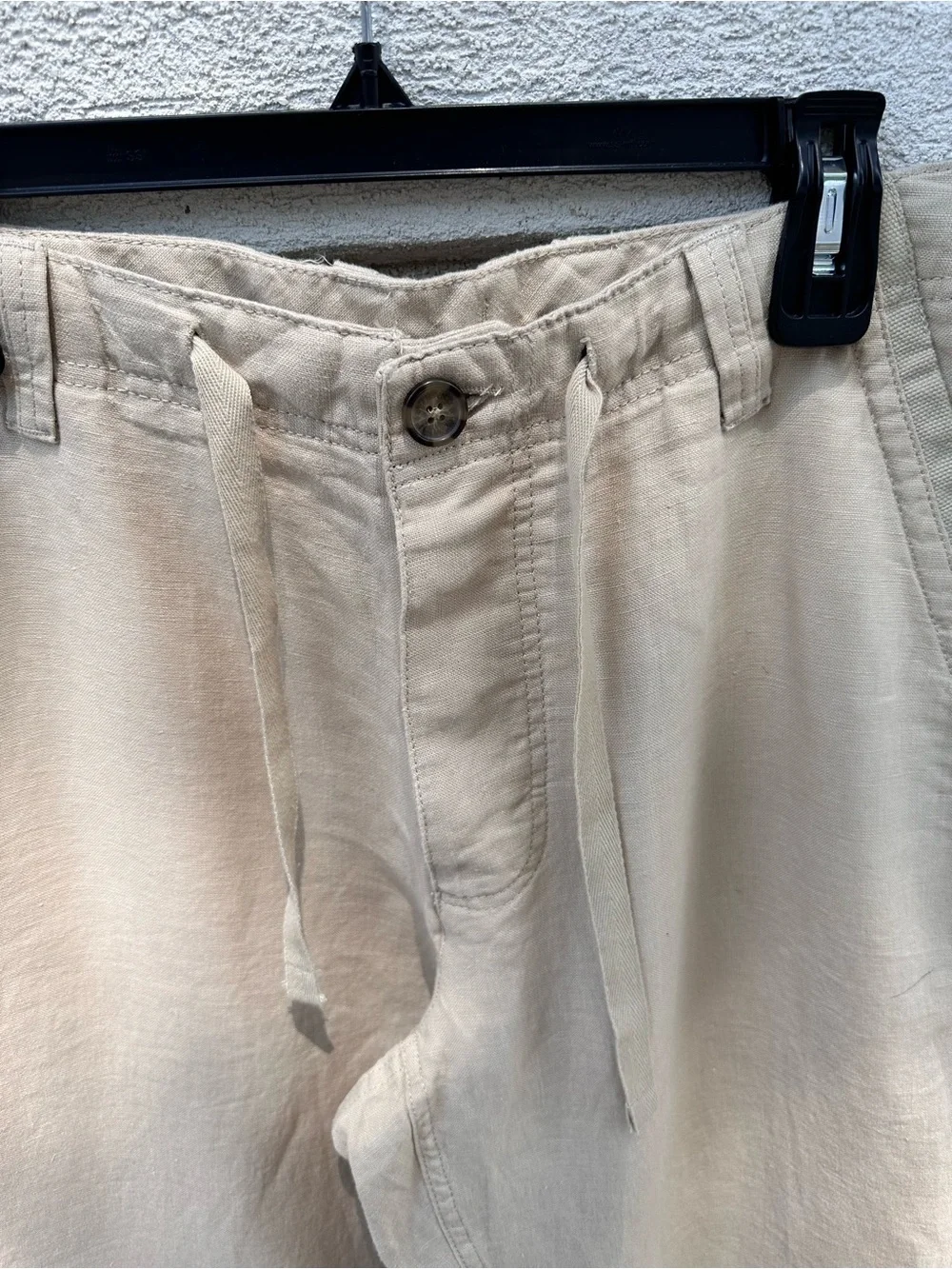 Men’s Murano White Linen Trousers EUC